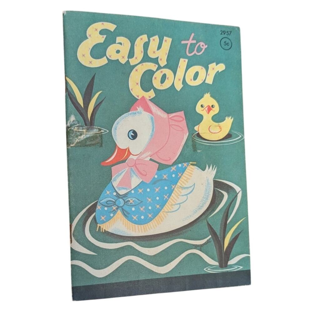 Vintage Easy to Color Book - Easter/Other